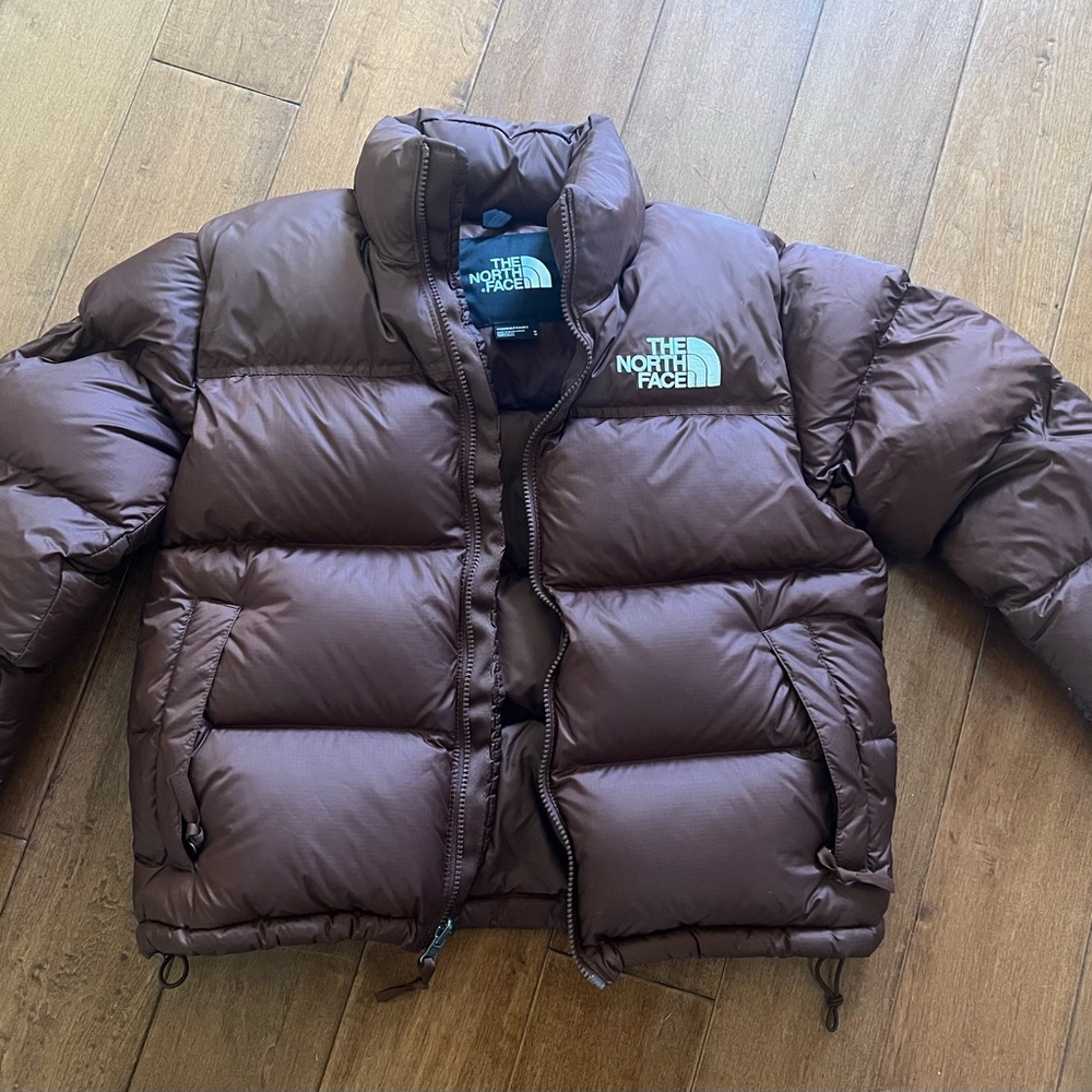 The North Face Brown Puffer Jacket - dark oak